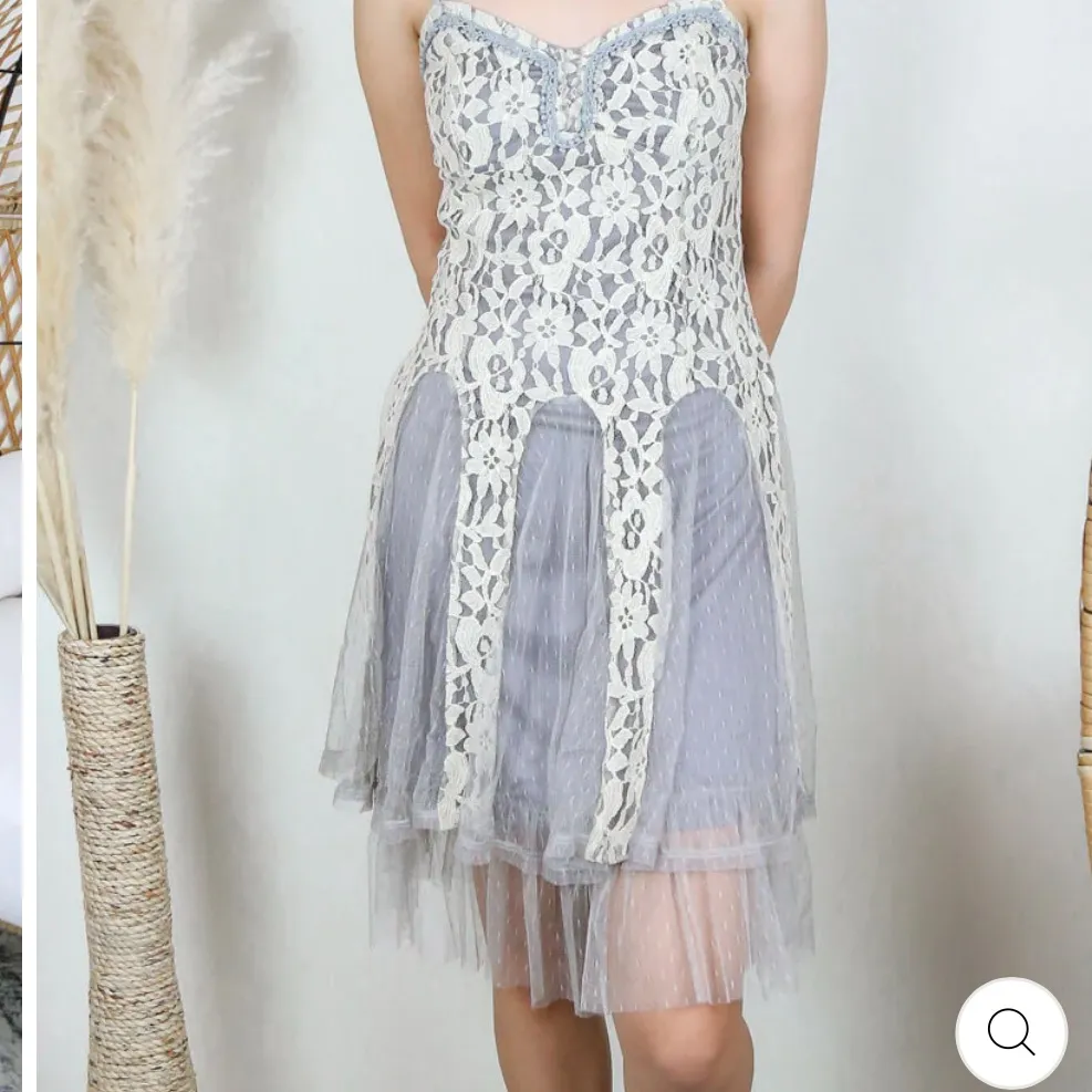 Ryu Blue and White Patterned Mini Dress - Image 16