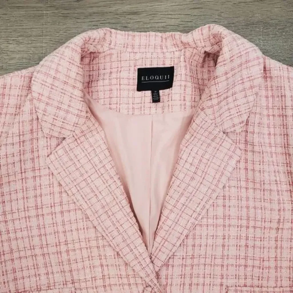 Eloquii NWT Cropped Tweed Blazer - Image 6