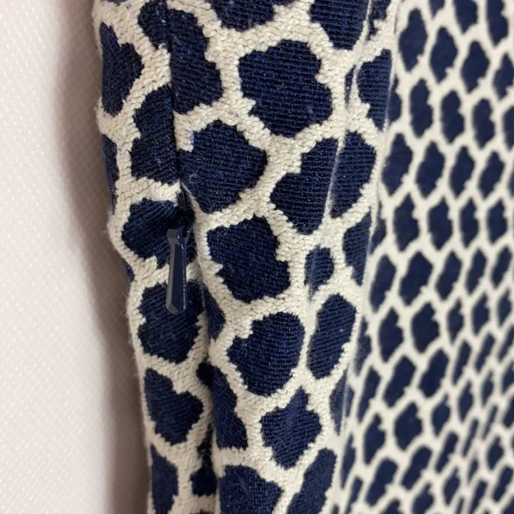 Reiss Alberto navy jacquard body con sleeveless dress sz 8 - Image 6