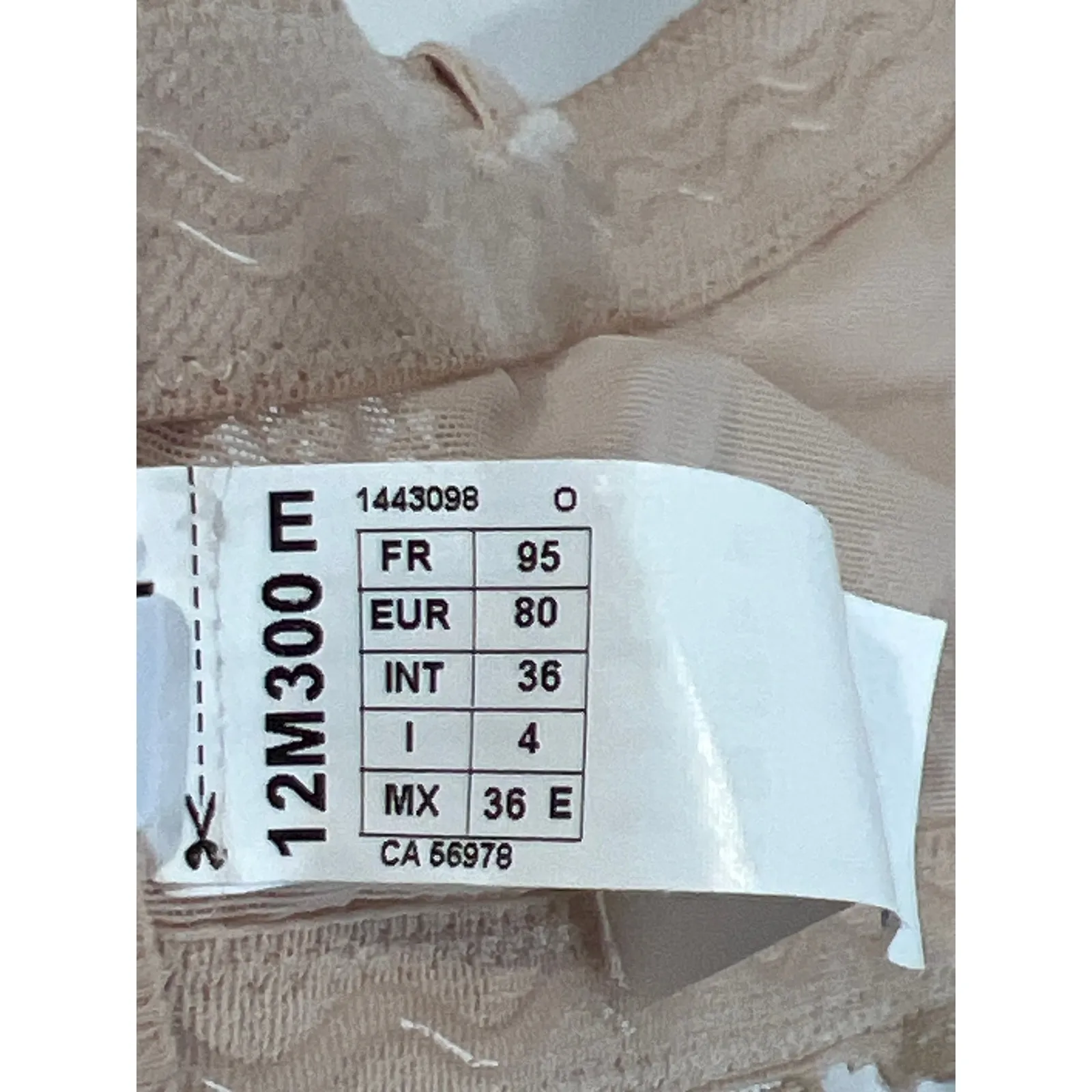 Simone Perele Celeste Plunge Strapless Bra Size 36E DD Style 12M300 NWOT $110 Tan - Image 6