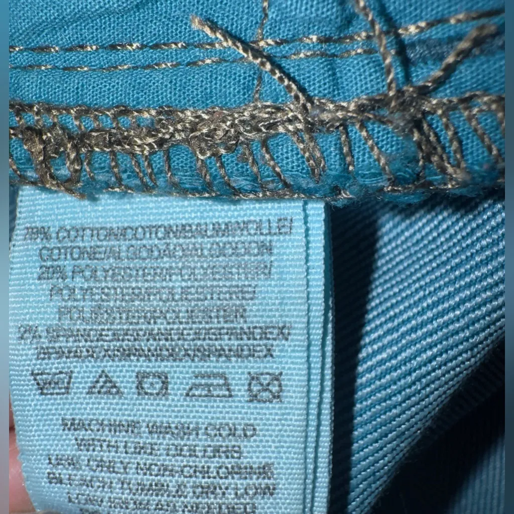 Free People Teal Denim jeans👖 - Image 10