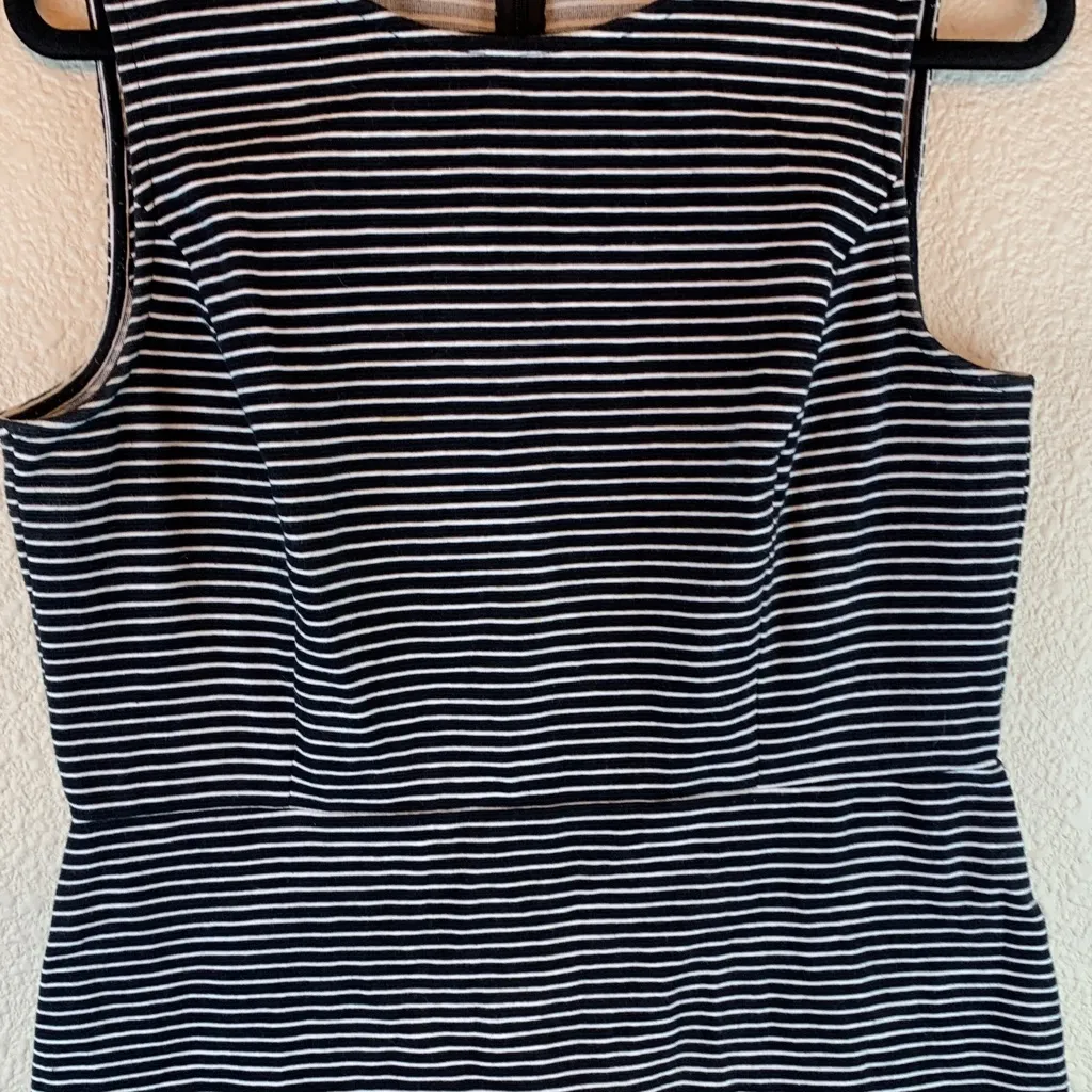 Talbots striped mini dress sz 16p wedding guest career office interview classic - Image 5