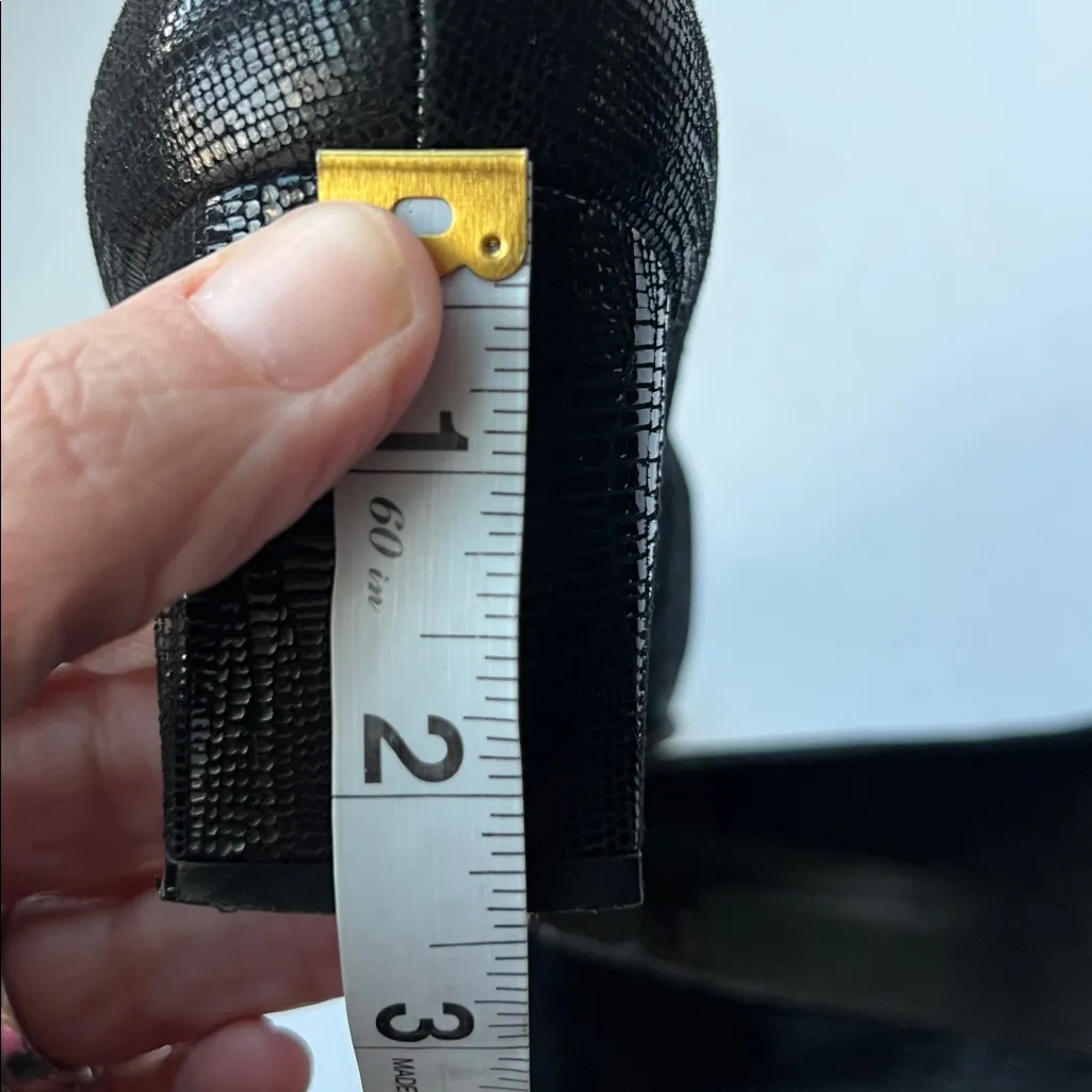 Stuart Weitzman Pump Women's Closed Toe Heels Shoes Faux Leather Black Size 7 🟡 - Image 7