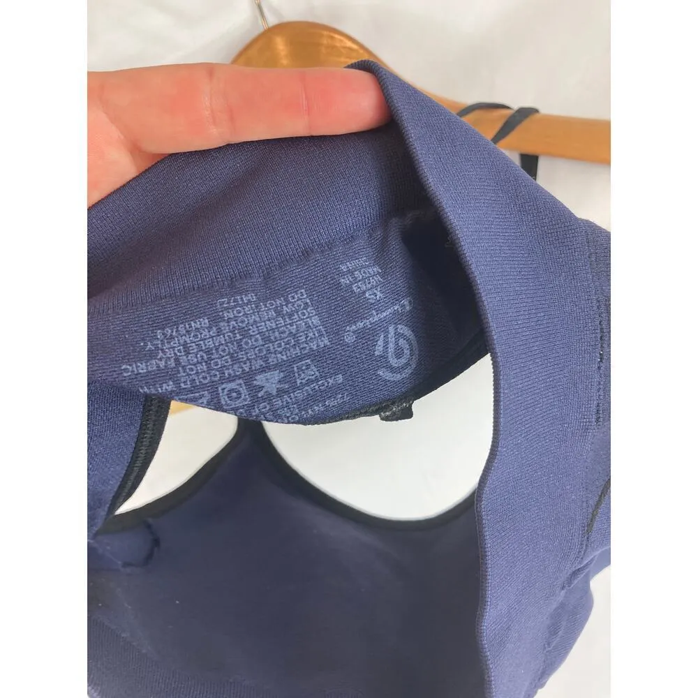 Champion Strappy Back Navy and black sports bra XS - Image 3