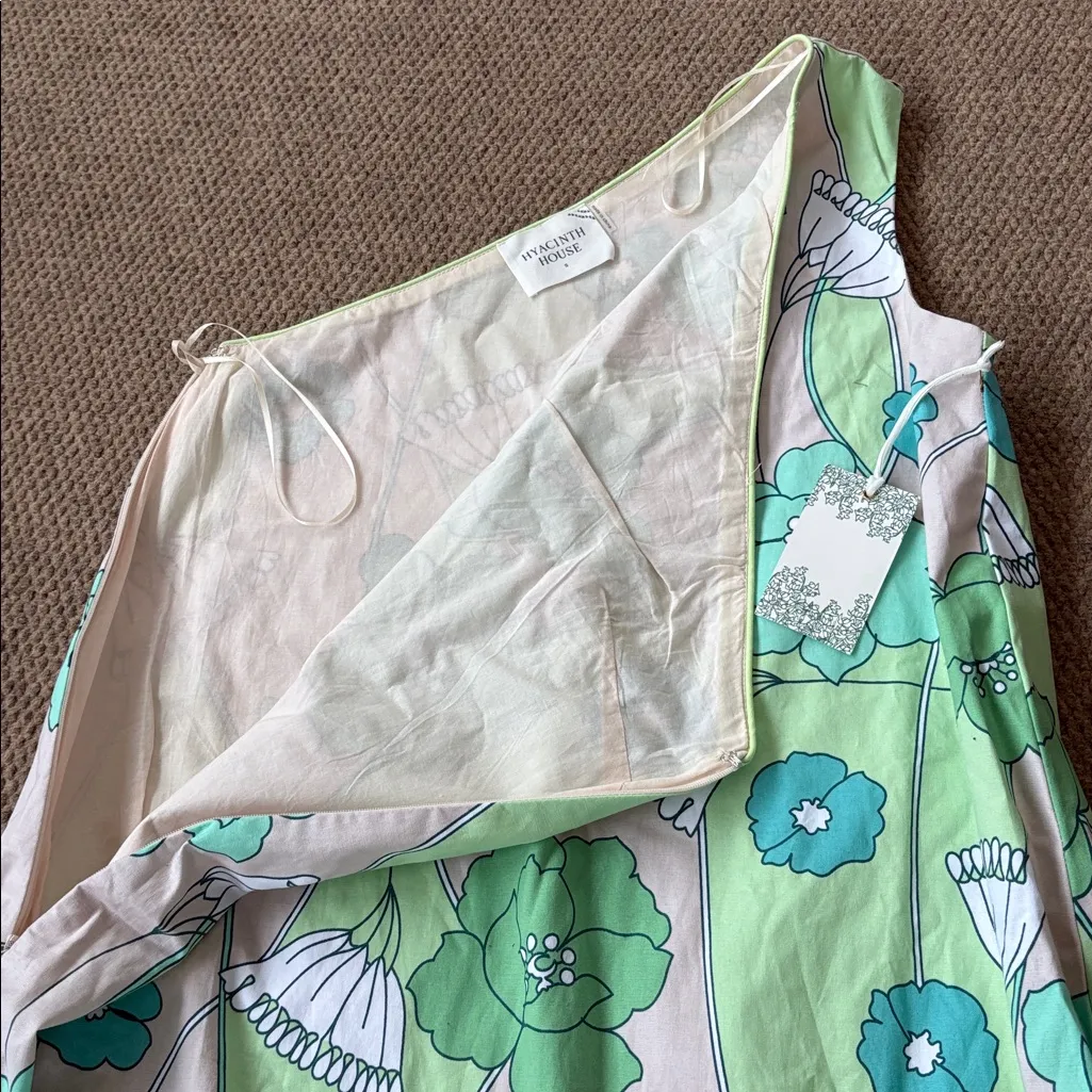 NWT Tuckernuck Hyacinth House Sabine Floral One Shoulder A-Line Dress Small - Image 10