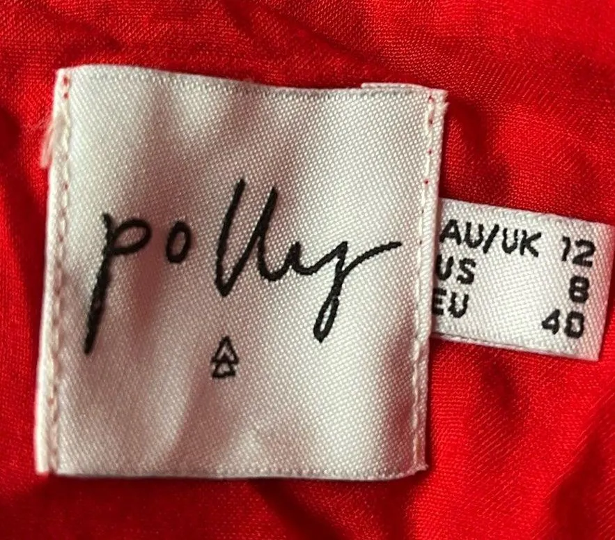 Princess Polly Dare To Dream Floral Cold Shoulder Mini Dress Red White Size 8 - Image 7