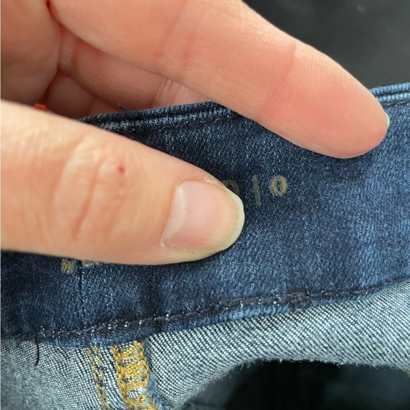 Chicos So Lifting Dark Wash High Rise Cropped Jeans Womens 0P Blue Denim Zip Fly - Image 8