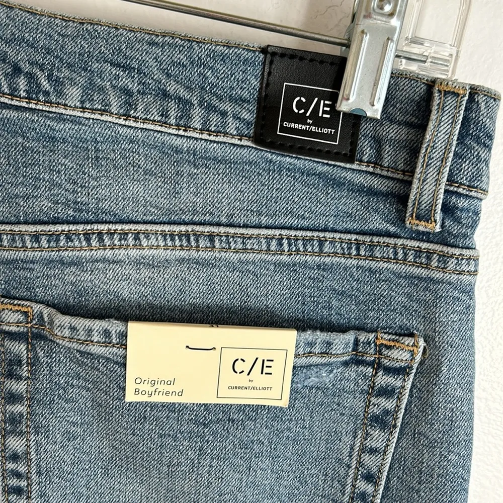 C/E by Current Elliott Sunny Original Destructed Boyfriend Jeans - Image 8