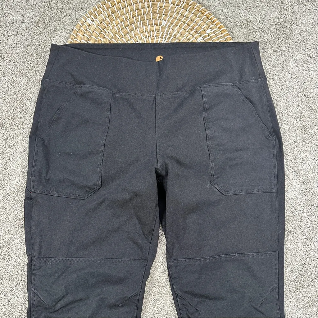 Carhartt Women’s Fitted G Force Pull On Leggings Midweight Utility in Black L - Image 4