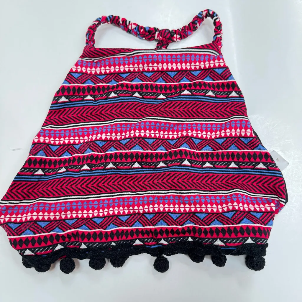 SOAH (Soul of a Hippie) Evan Halter Bathing Suit Top Pink Size M - Image 3