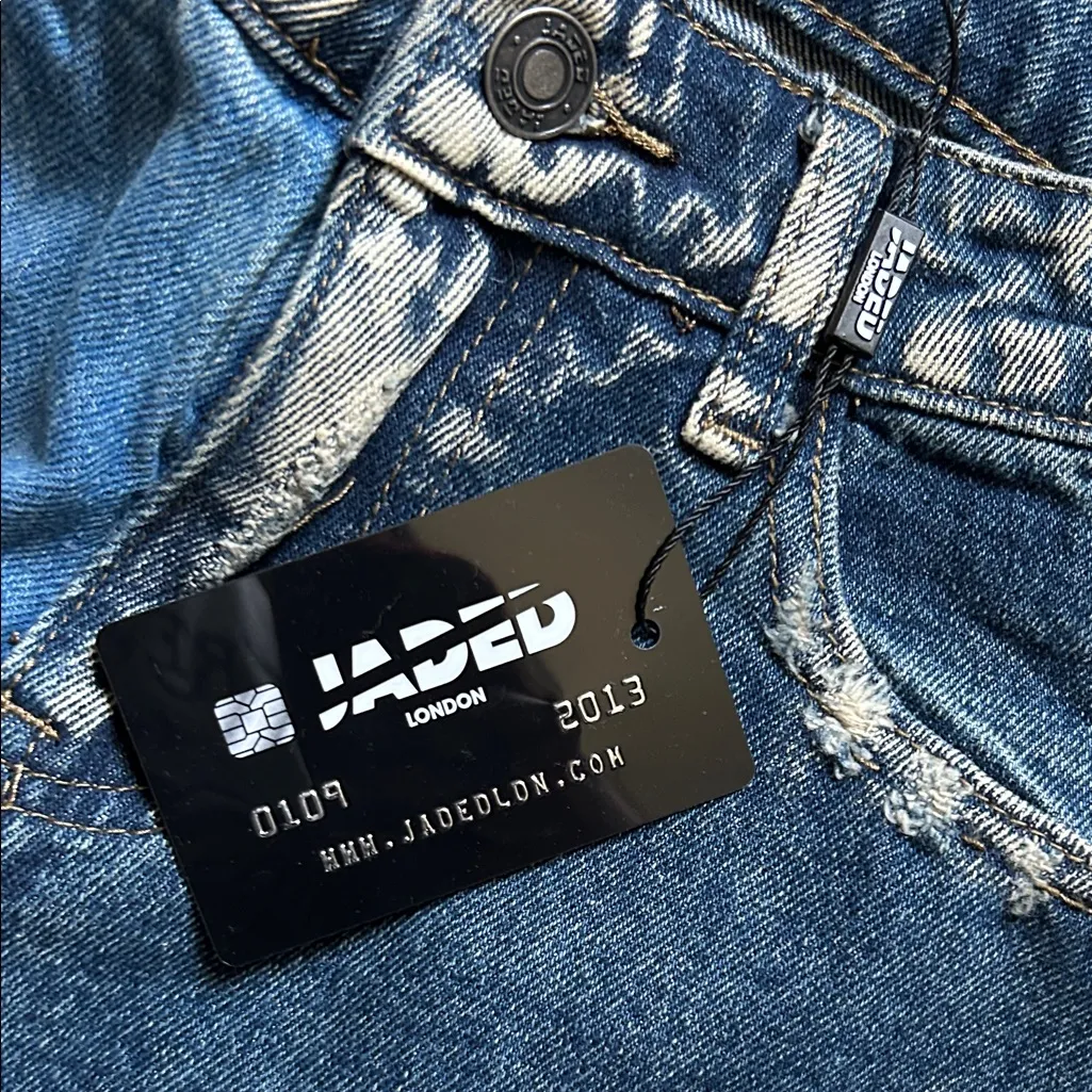 Jaded London Distressed Patchwork Jeans - Image 4