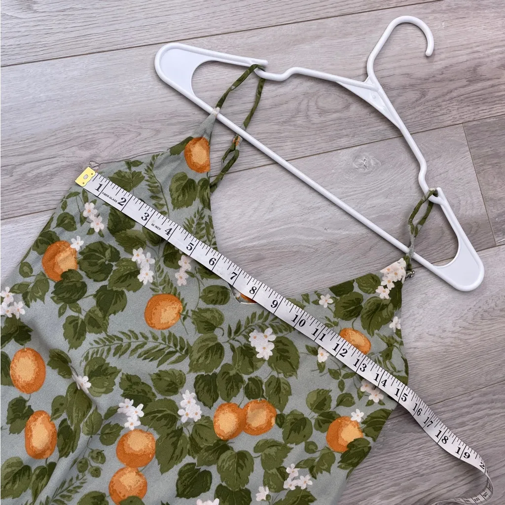 Reformation Fruit Dress marlowe oranges print womens Green small date night chic - Image 4