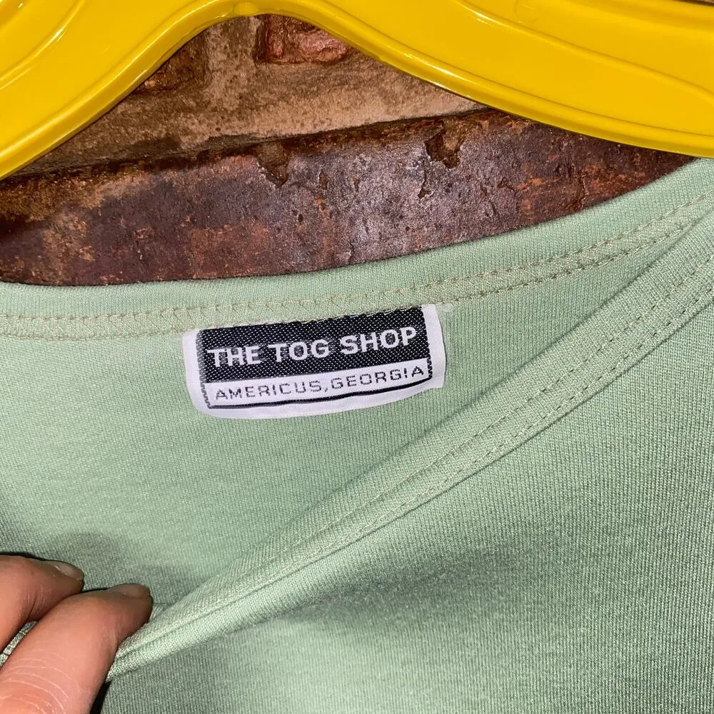 The Tog Shop Light Sage Green Short Sleeve Crew Neck T - Image 3