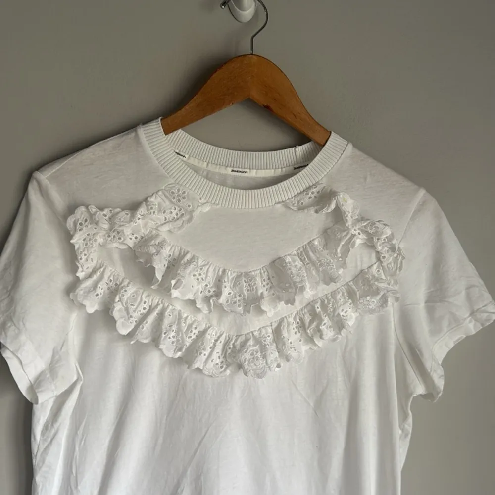 ZIMMERMANN EMBROIDERED RUFFLE T-SHIRT - Image 4