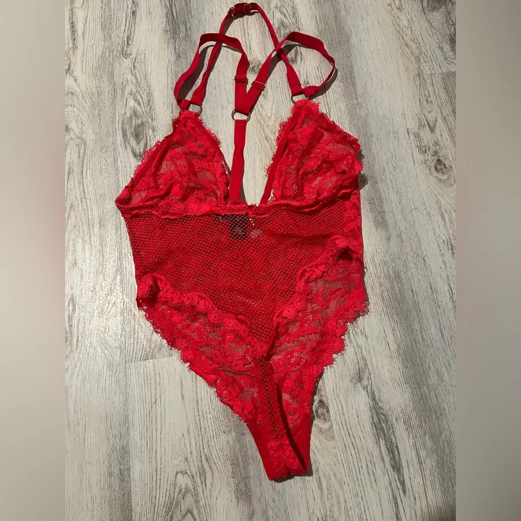 Victoria’s Secret hot pink teddy lingerie - Image 2