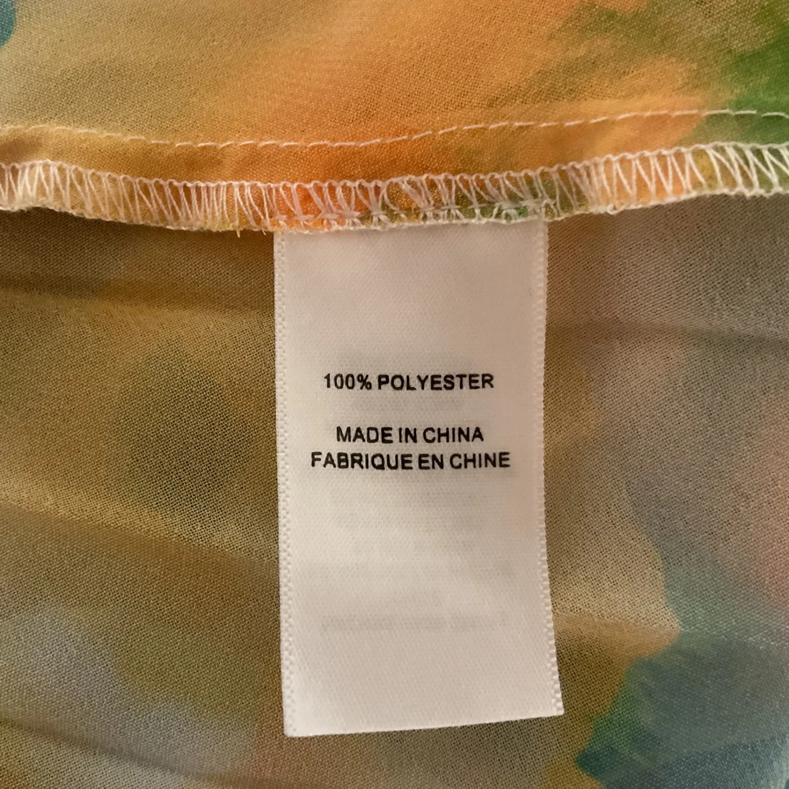 Misa Noemi Top Citron Watercolor V Neck Sleeveless Pleated Chic Blouse Sz M NWT - Image 11