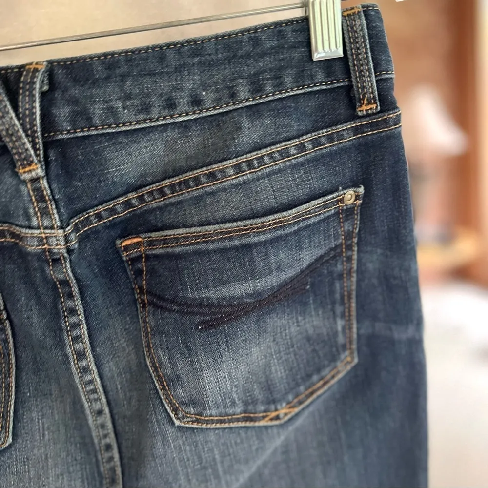 Gap Vintage Dark Wash Blue Denim Pencil Skirt 25/0 - Image 9