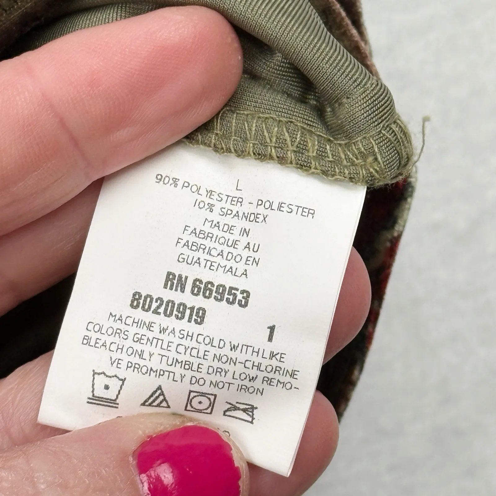 Leslie Fay Haberdashery Paisley Velvet Top Womens Large Short Sleeve Stretch - Image 5