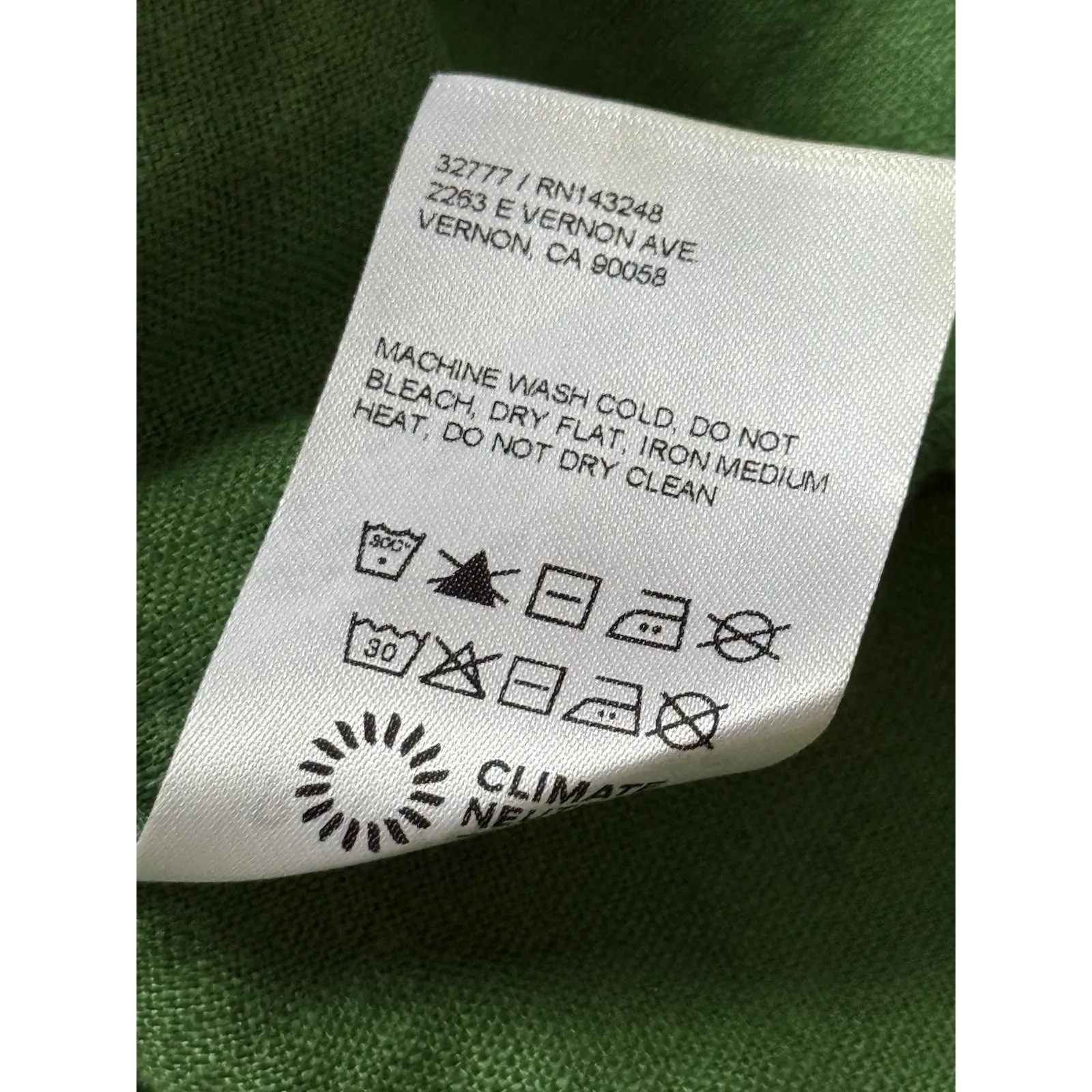 Reformation Greyson Dress Womens Large Green Smocked Linen Mini Puff Sleeves - Image 5