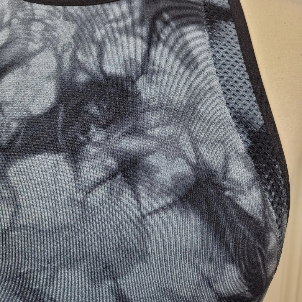 SoulCycle Blue Tie Dye Racerback Sports Bra Size Small High Neck Activewear - Image 6