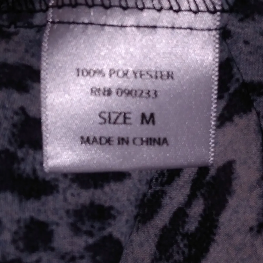 Kirra M Black Leopard Nightie Gown Negligee - Image 3