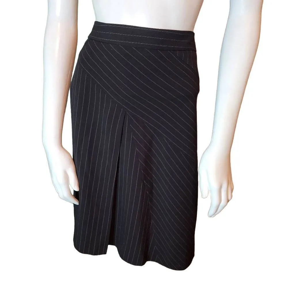 Adrienne Vittadini Black Striped Skirt (12) - Image 3