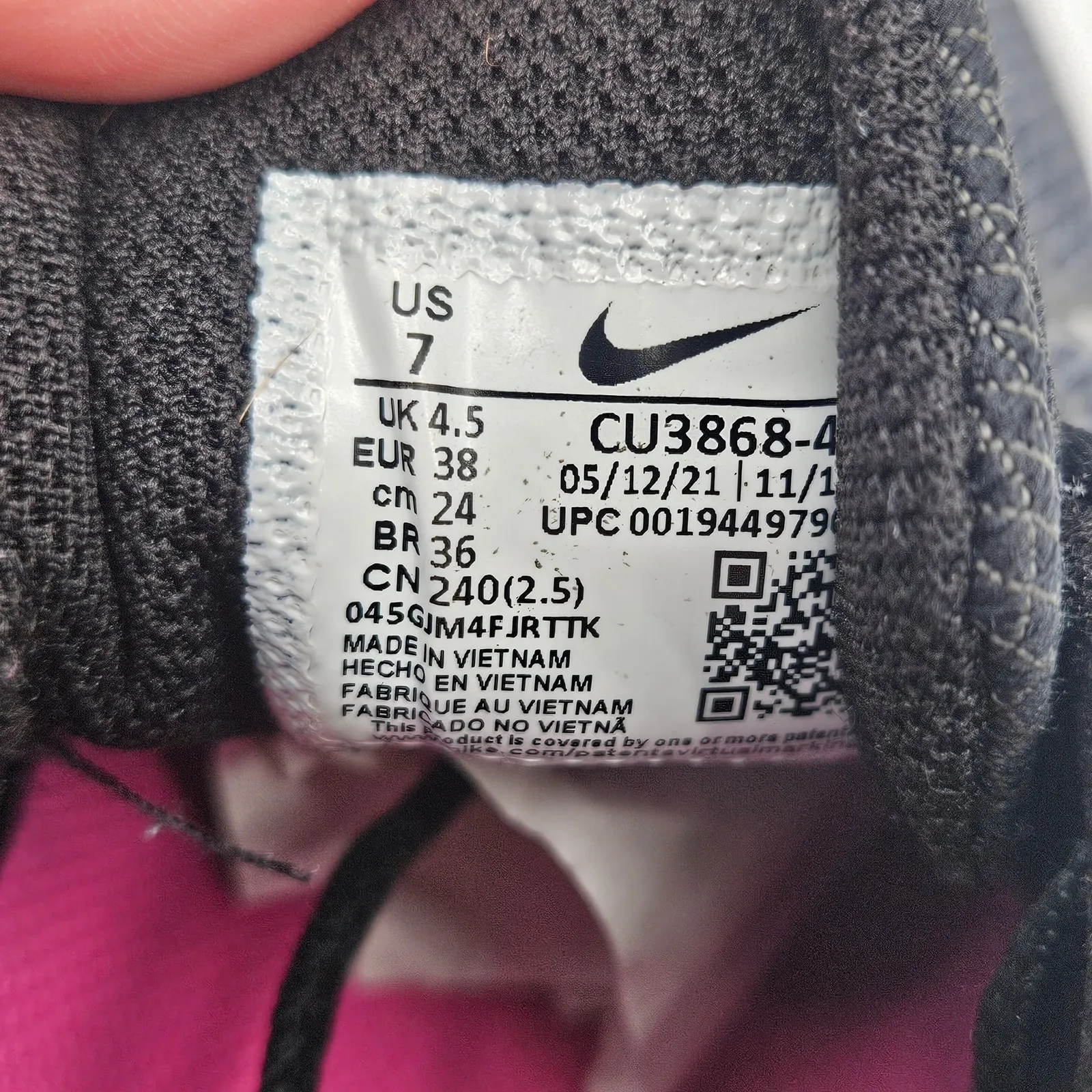 Nike Winflo‎ 7 Shield Obsidian Mist Chrome-Black Women's US 7 Running - Image 8