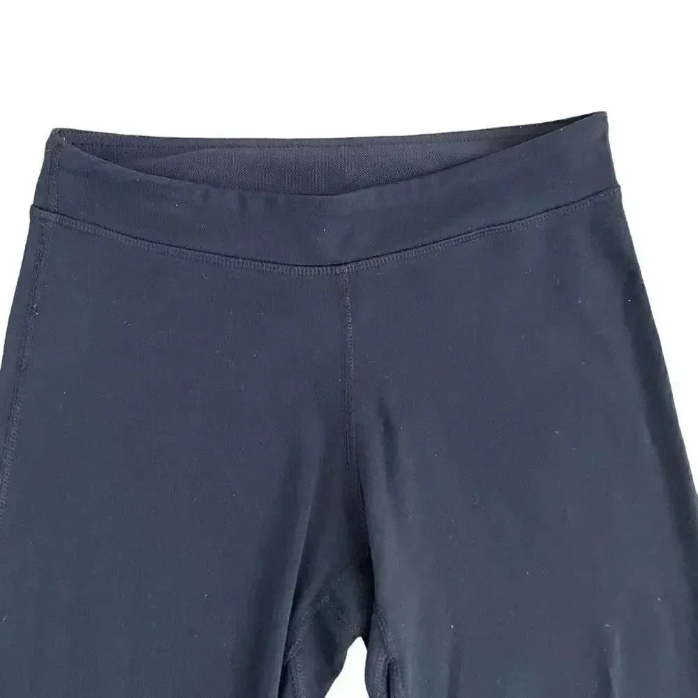 Lululemon Athletica Black Capri Back Mesh Logo Capri Running Pants SZ XS # 1481 - Image 2