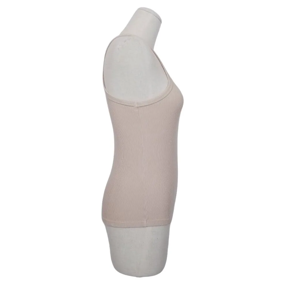 AGOLDE Rib Tank Latte Sz Small - Image 4