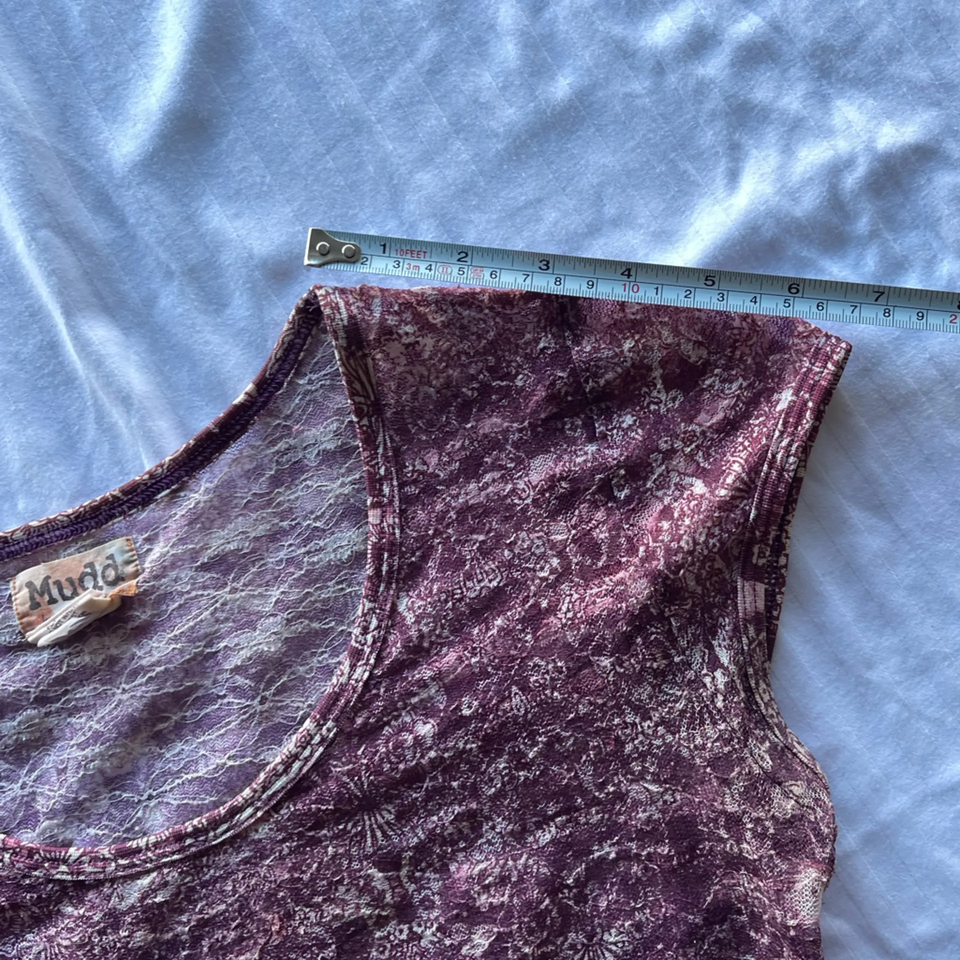 Vintage Mudd Womens Road Trip T-Shirt Purple Polyester Blend Tee sz L - Image 7