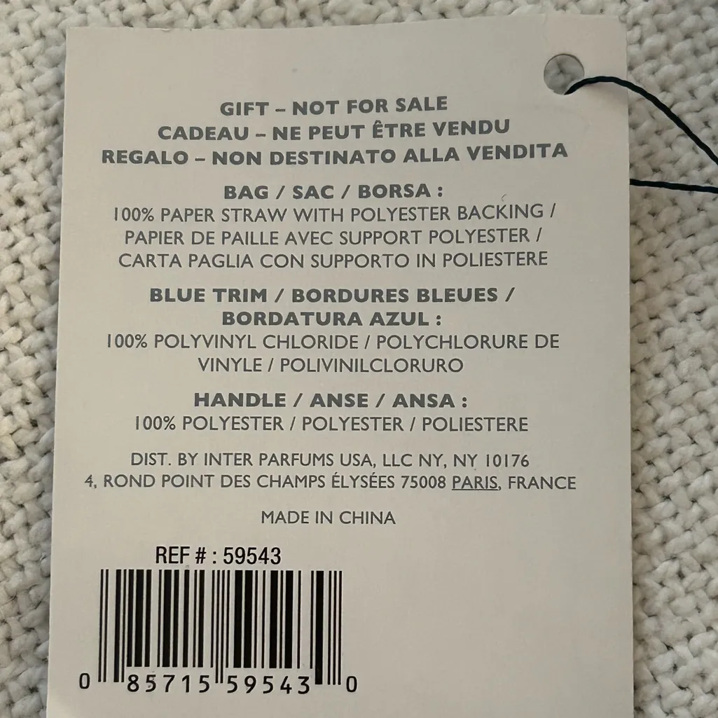 Oscar de la Renta NWT Straw Tote Bag Scarf Handle Resort Coastal Quiet Luxury - Image 8