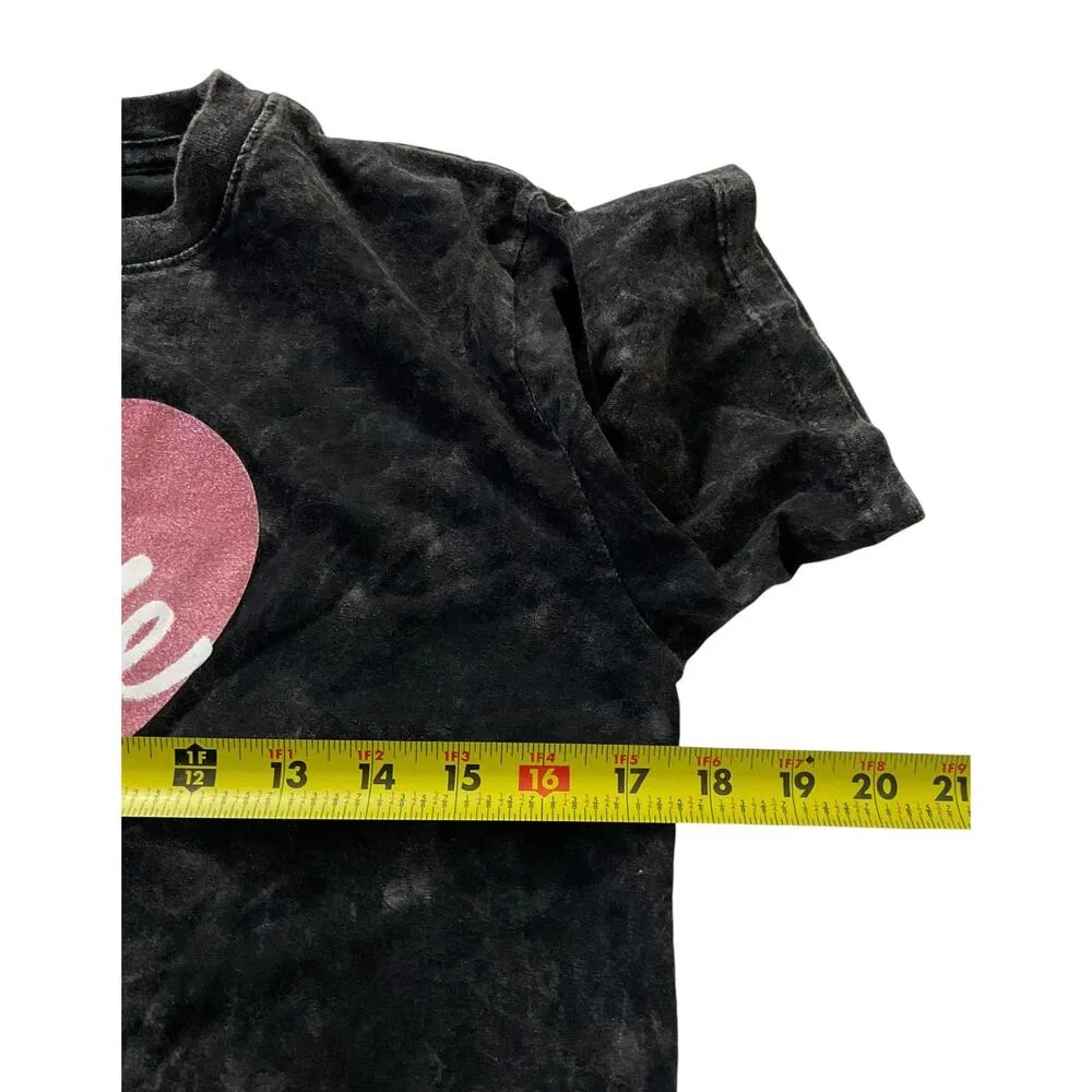 Barbie Black Distressed Cropped T - Image 5