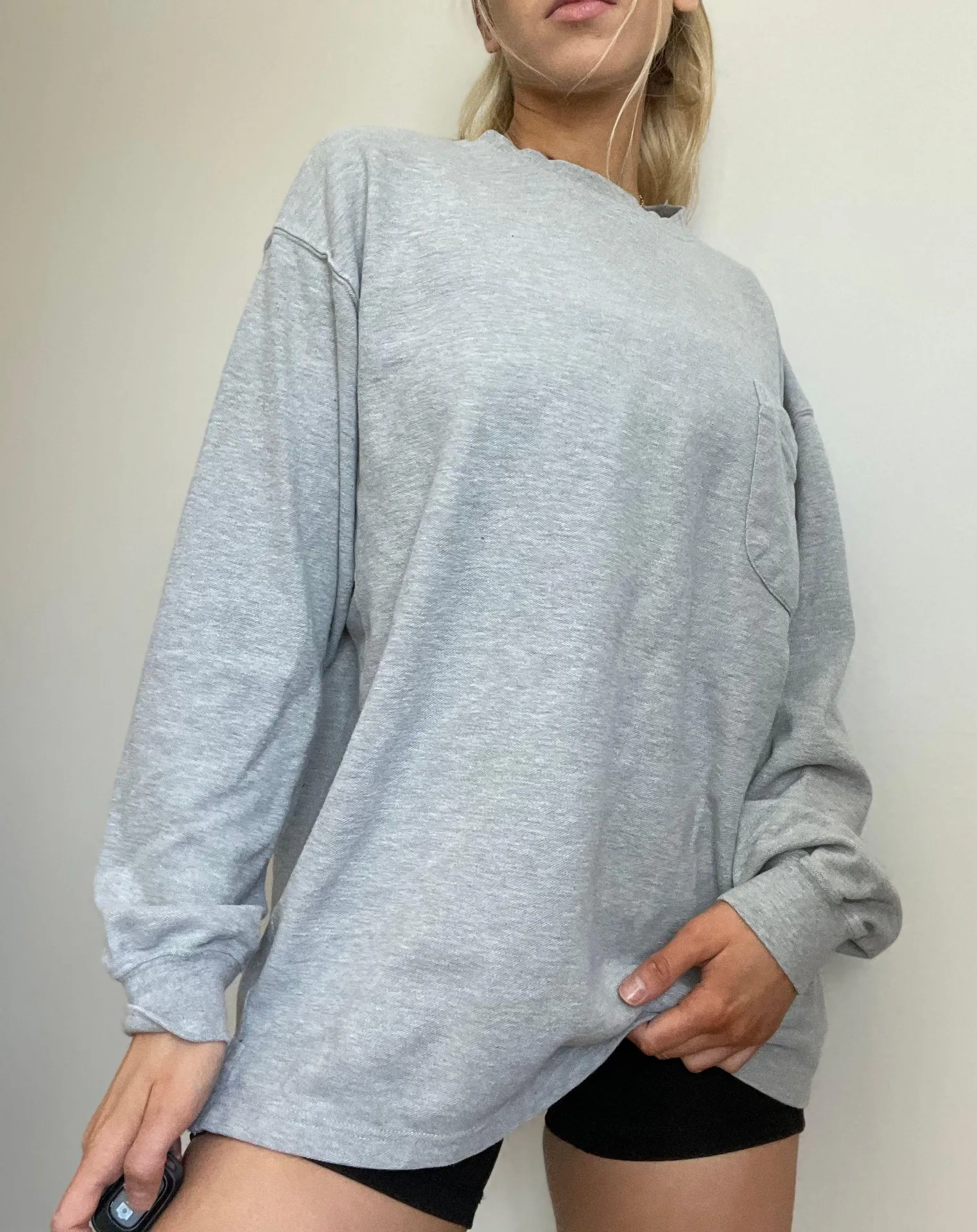 Brooks Brothers Gray Henley Long Sleeve Tee - Image 5