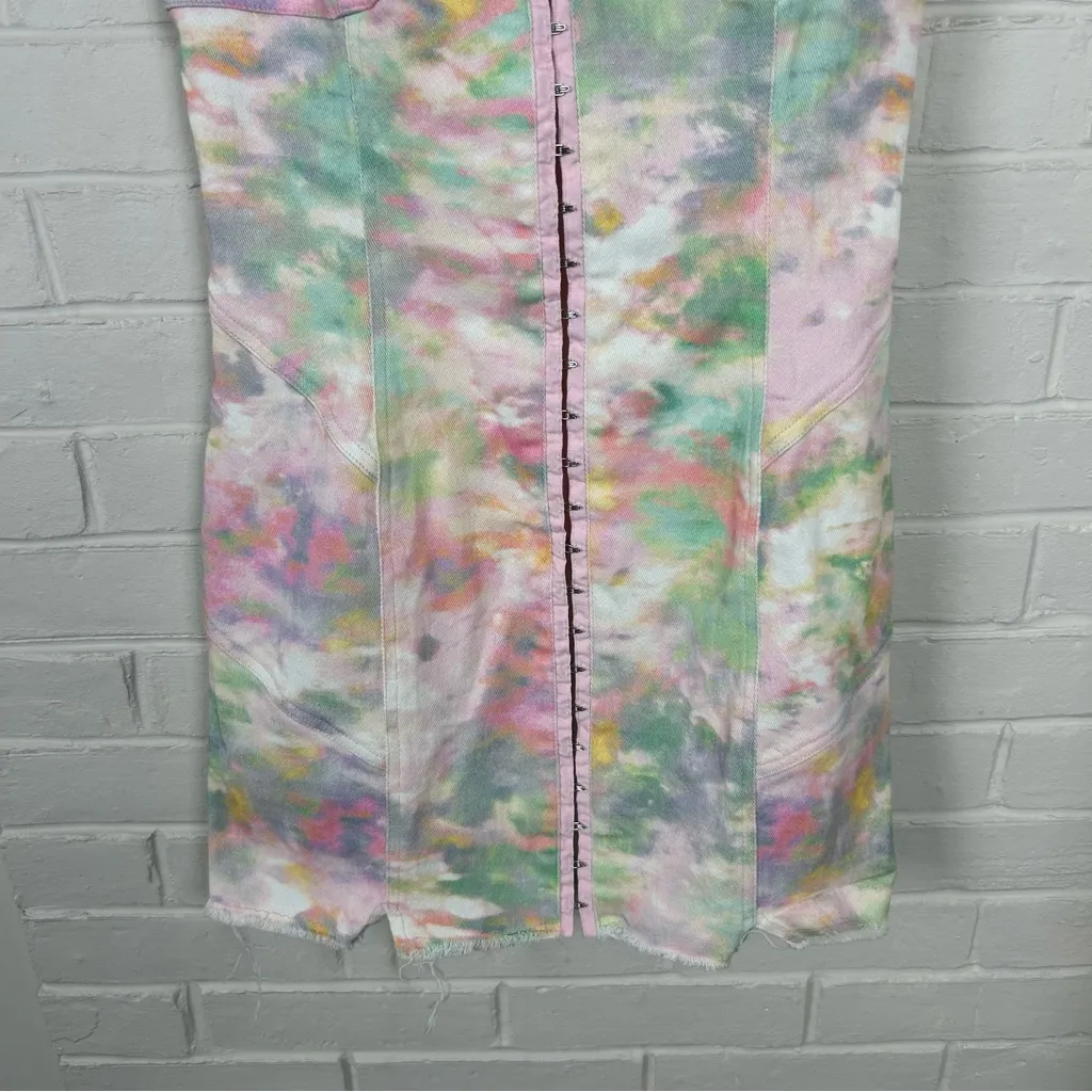 For Love & Lemons Smythe Tie Dye Corset Dress Size S - Image 9