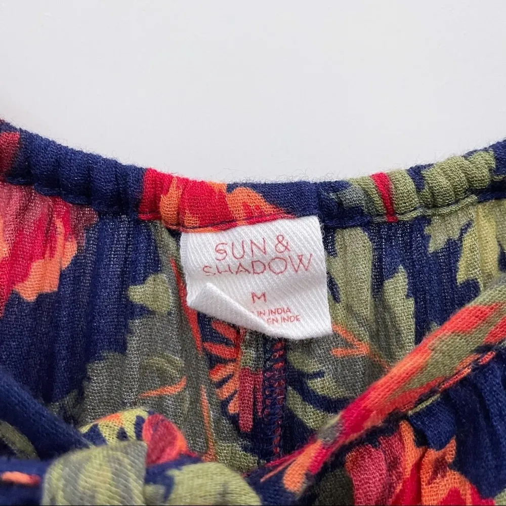 Sun & Shadow  Floral Flowy Top Summer Fall - Image 4