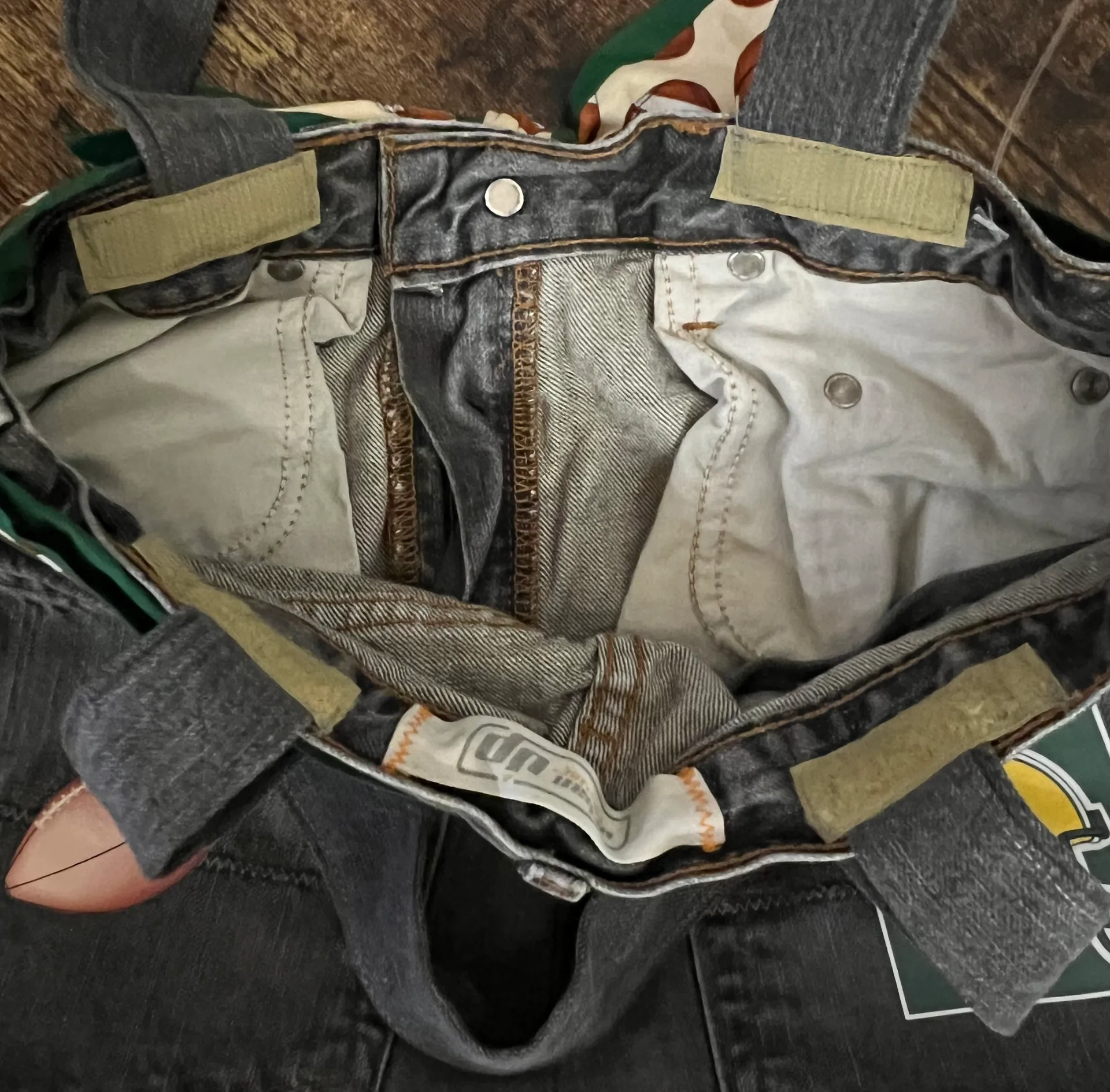 Handmade | Green Bay Packers Denim Purse. Black - Image 13