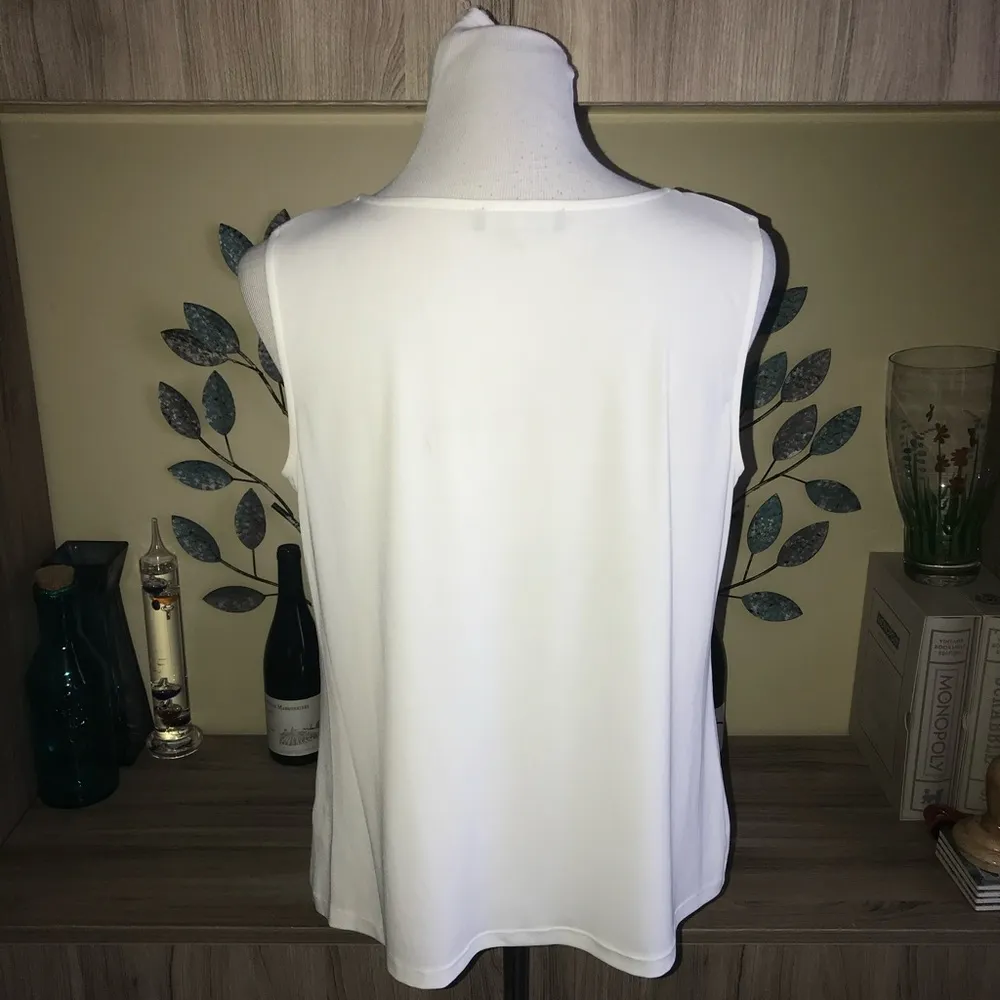 Nine West Dressy White Tank 1991 - Image 2