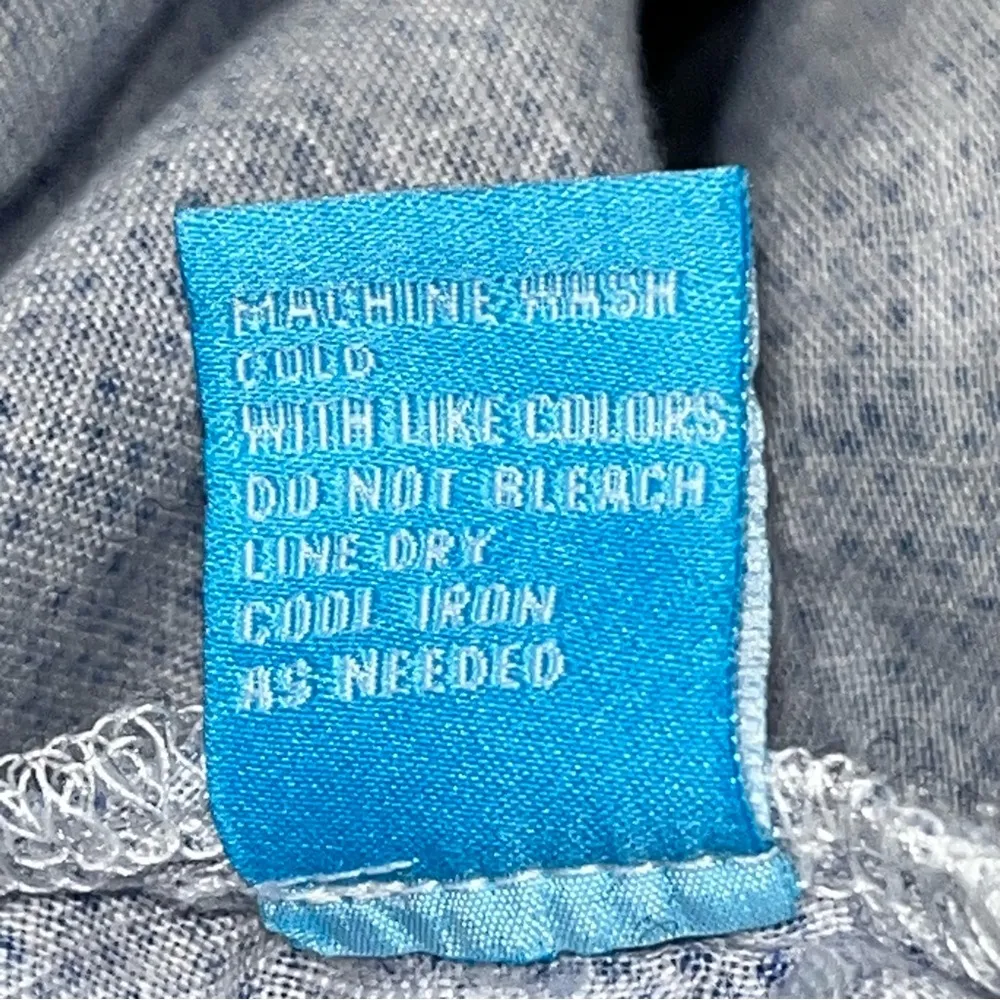 J. McLaughlin Fallon Loose Fit Blue & White Linen Blouse Top Shirt size Small - Image 8