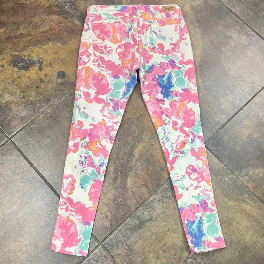 Levi's Watercolor Floral Ankle Length Denim Skinny Legging 31 - Image 9