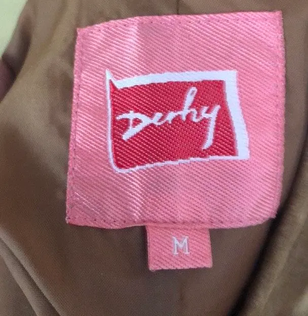 Vintage Leather Midi Skirt Brown Size M - Image 4