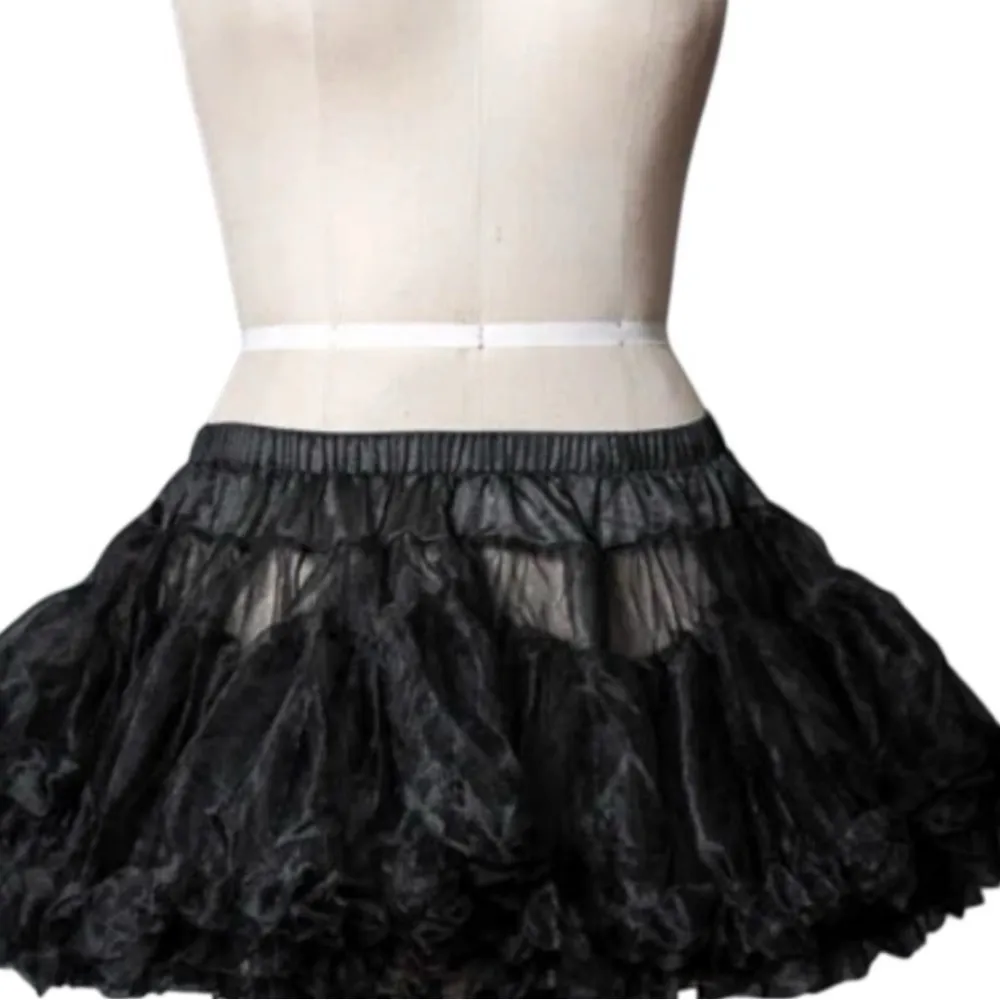 Combo: Women’s Checkered Tutu Halloween Dress Up Costume and one black skirt OS Red Size undefined - Image 7