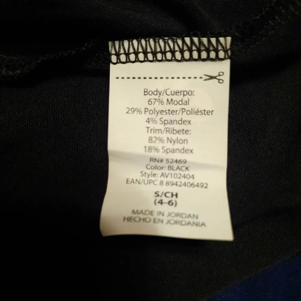 Avia Black Tank Top Size Small (4-6) NWT - Image 6