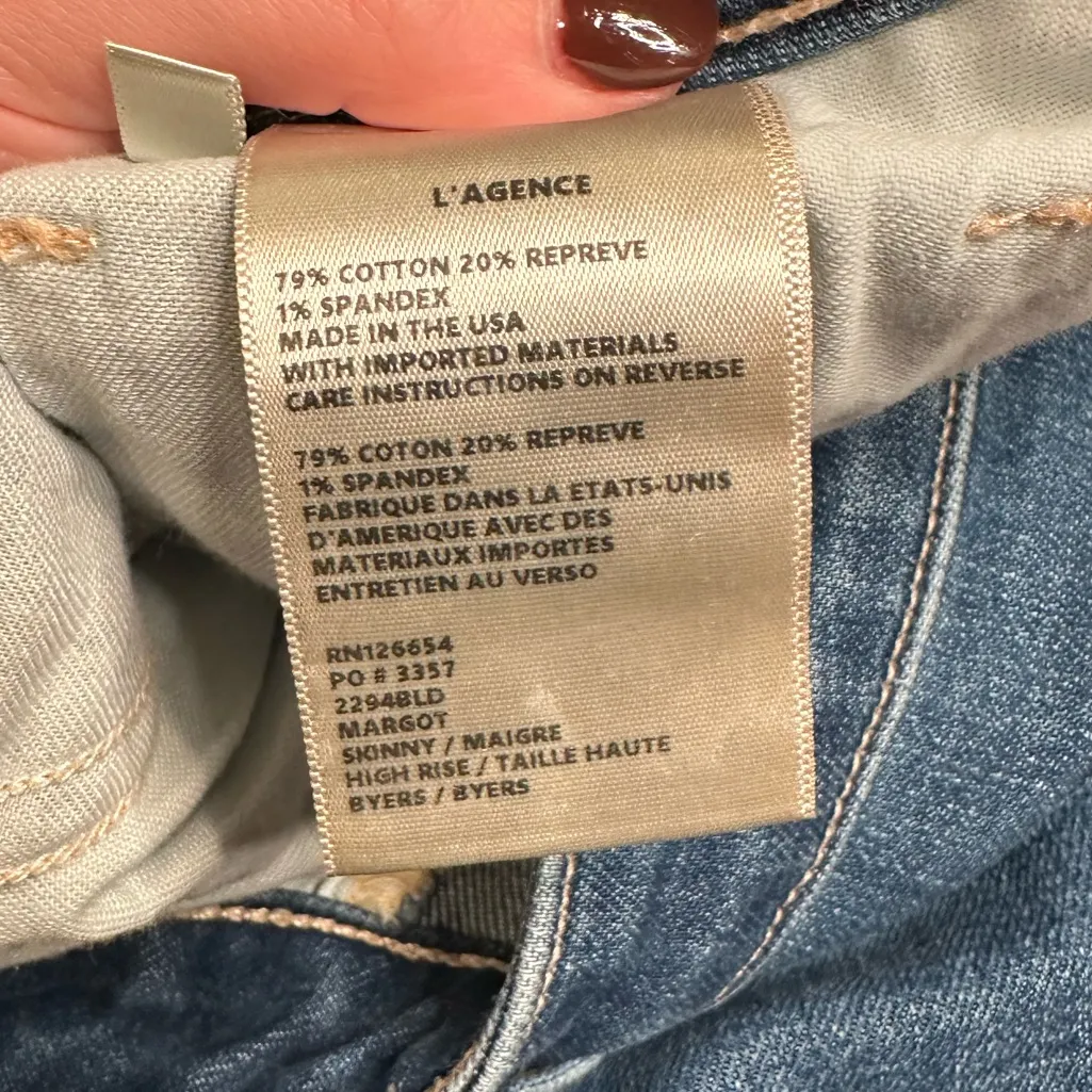 L’AGENCE Margot High Rise Skinny Jeans‎ - Image 4