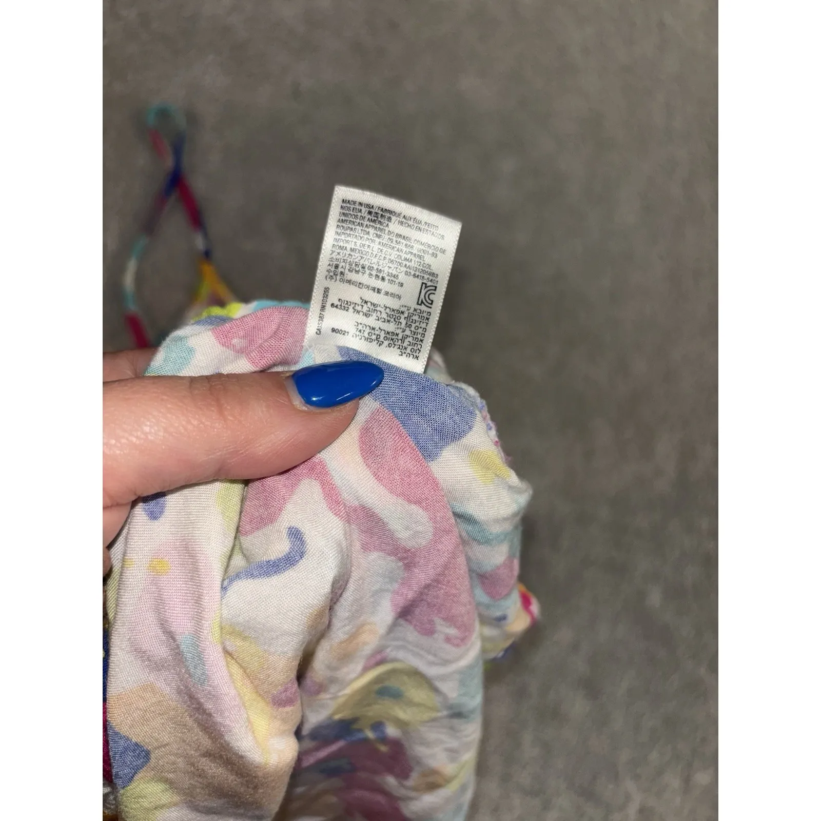 American Apparel Parrot Flowy Dot‎ Splatter Tank Dress Women's Sz Small - Image 8