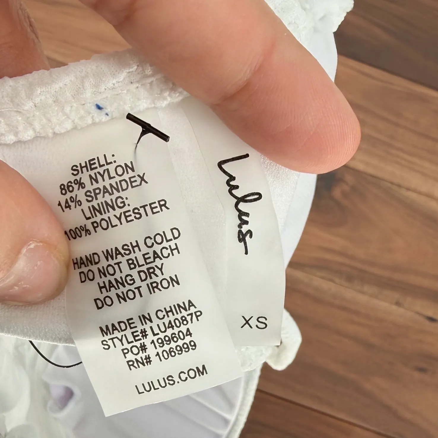 Lulus Summer Sensation White Crinkle Underwire Tie-Front Bikini Top Size XS - Image 4