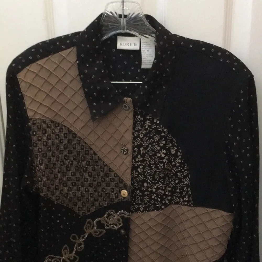 FINAL MARKDOWN Ladies Koret multi textured Top (M) Size 12 - Image 2