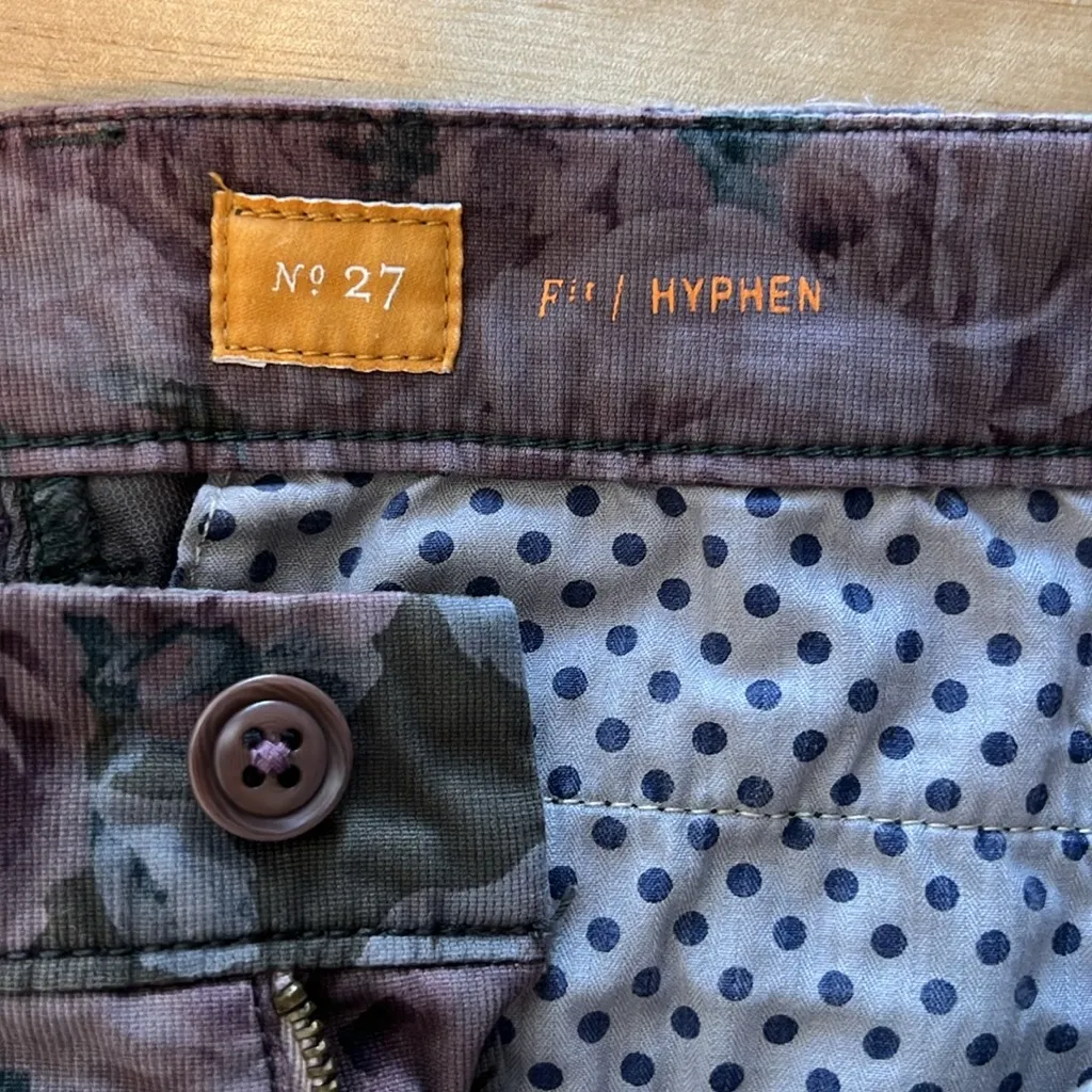Anthropologie Pilcro and the Letterpress Mid-Rise Hyphen Floral Chino Pants, 27 - Image 9