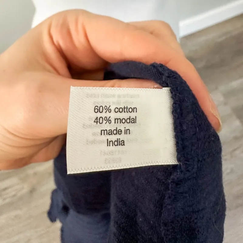 Lane Bryan Notch-Neck Button-Front Top in Maritime Blu - Image 11