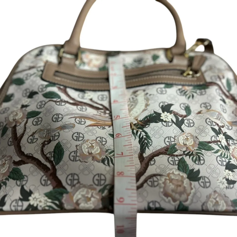 Giani Bernini Women's Floral Dome Satchel Bag Neutral Design - Image 8