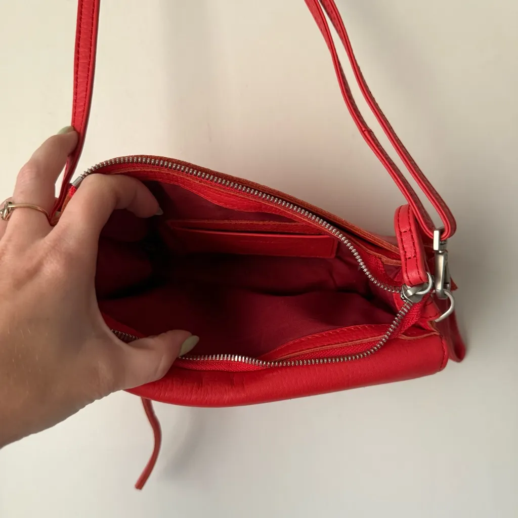 Hammitt Curtis Lighthouse Red Mini Wristlet Crossbody Bag - Image 8